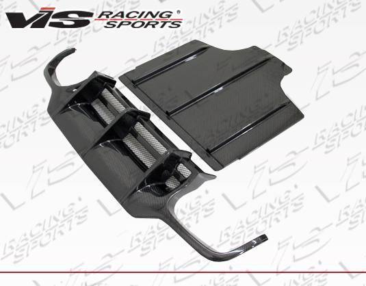 2009-2011 Mercedes Sl R230 2 doors Carbon Fiber Black Diffuser-1