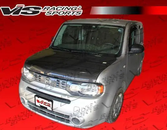 2009-2014 Nissan Cube 4 doors OEM Style Carbon Fiber Black Hood-3