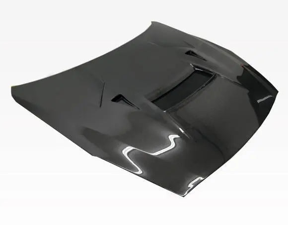 2009-2016 Nissan Skyline R35 GTR 2 doors VRS Style Carbon Fiber Black Hood-2