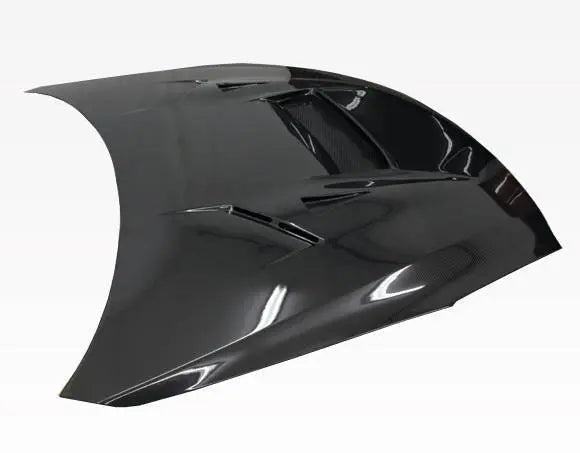2009-2016 Nissan Skyline R35 GTR 2 doors VRS Style Carbon Fiber Black Hood-6