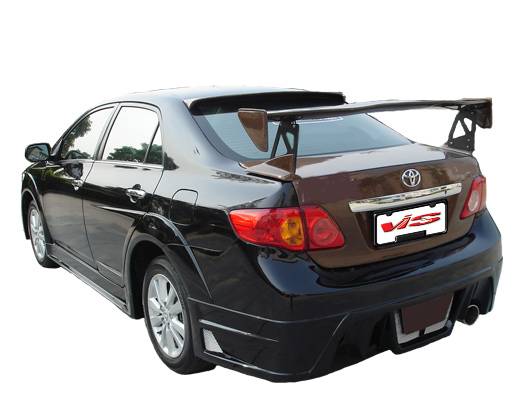 2009-2010 Toyota Corolla 4 doors GT Widebody Style FRP Primer Full Kit-2
