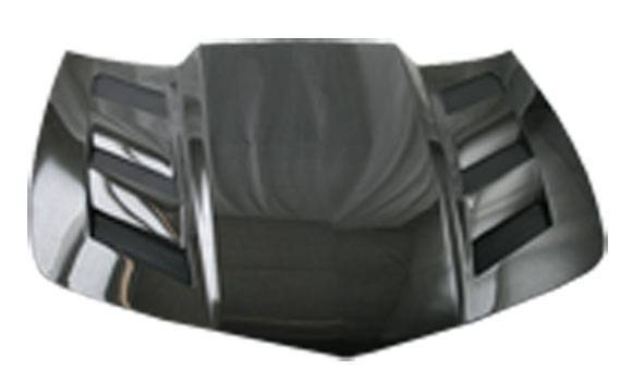 2010-2015 Chevrolet Camaro 2 doors AMS Style Carbon Fiber Black Hood-1