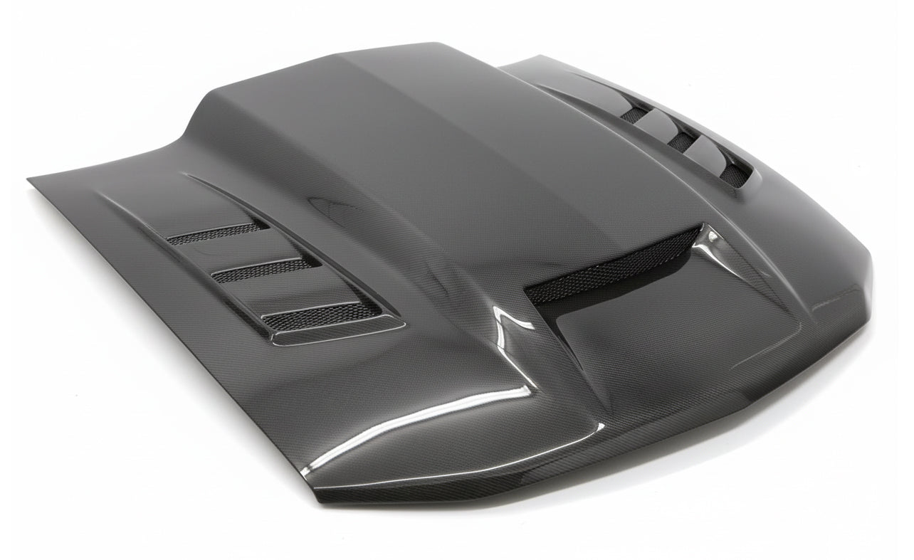 2010-2012 Ford MUSTANG Terminator Style Carbon Fiber Hood