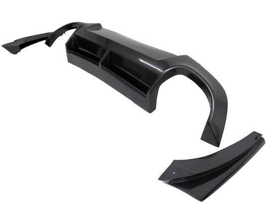 2010-2013 Hyundai Genesis 2 doors Carbon Fiber Black Rear Lip-1