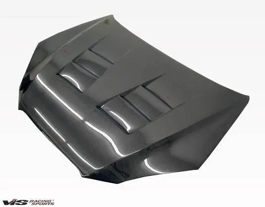 2009-2012 Hyundai Genesis 2 doors TERMINATOR Style Carbon Fiber Black Hood-1