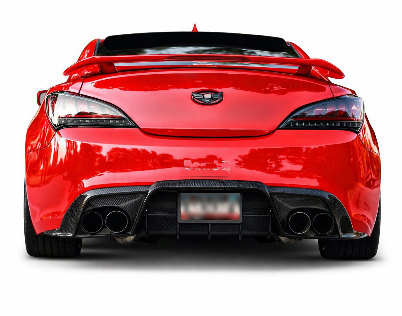2010-2016 Hyundai Genesis Coupe Vip Carbon Fiber Rear Diffuser
