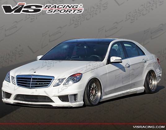 2010-2013 Mercedes E Class W212 4 doors C Tech Style FRP Primer Front Bumper-2