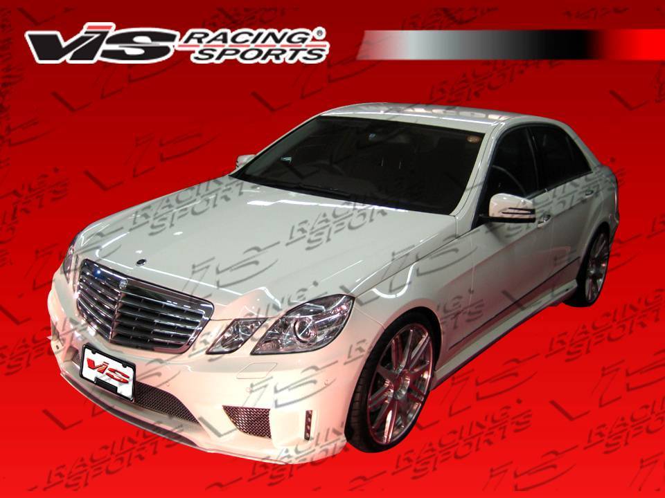 2010-2013 Mercedes E Class W212 4 doors C Tech Style FRP Primer Front Bumper-3