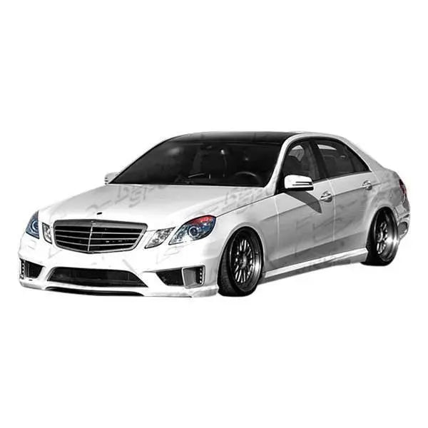 2010-2013 Mercedes E Class W212 4 doors C Tech Style FRP Primer Side Skirts-1