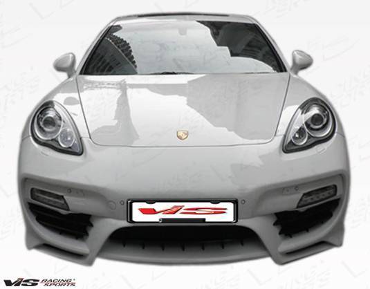 2010-2013 Porsche Panamera Concept D Style FRP Primer Front Bumper-1