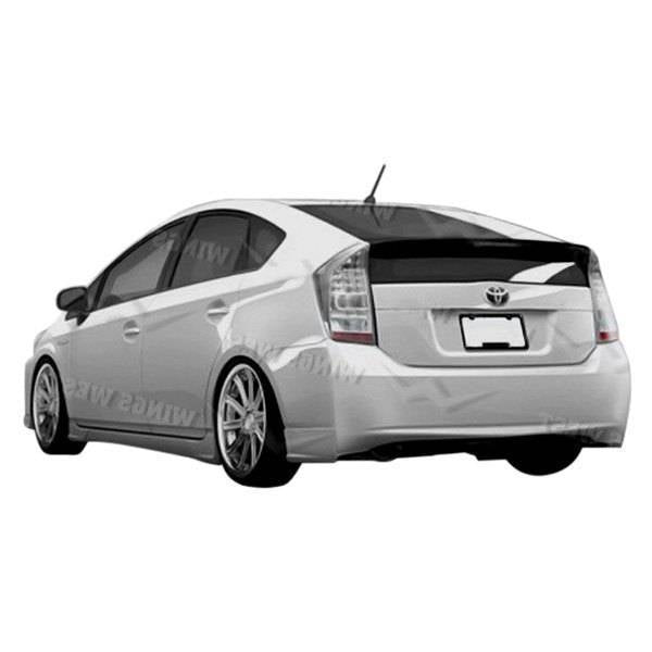 2010-2012 Toyota Prius JPC Style POLYURETHANE Black Rear Lip-1