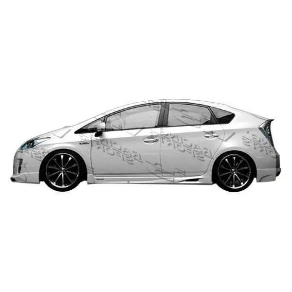 2010-2012 Toyota Prius K Speed Style FRP Primer Side Skirts-1