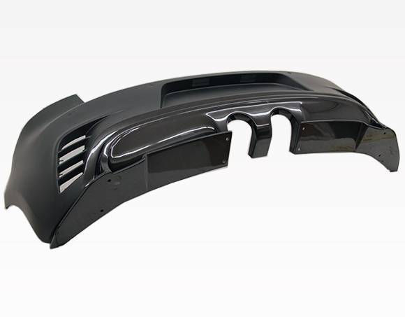 2010-2014 Volkswagen MK6 FRP Carbon Fiber Black Rear Bumper-2