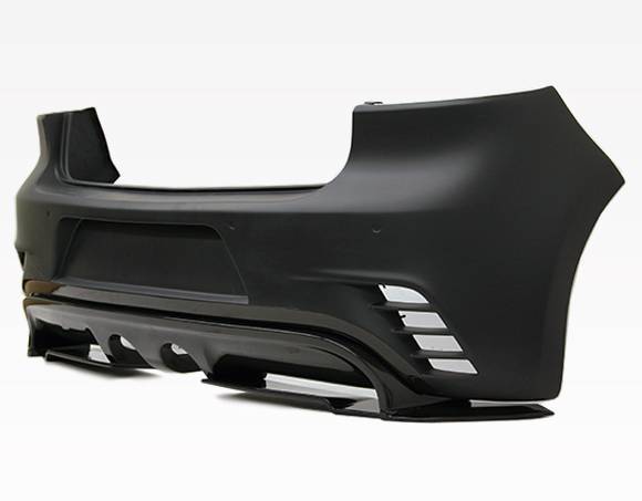 2010-2014 Volkswagen MK6 FRP Carbon Fiber Black Rear Bumper-3