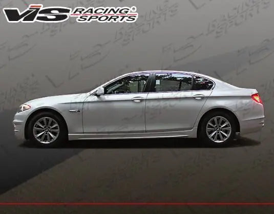 2011-2015 BMW 5 SERIES F10 4 doors VIP Style FRP Primer Side Skirts-3