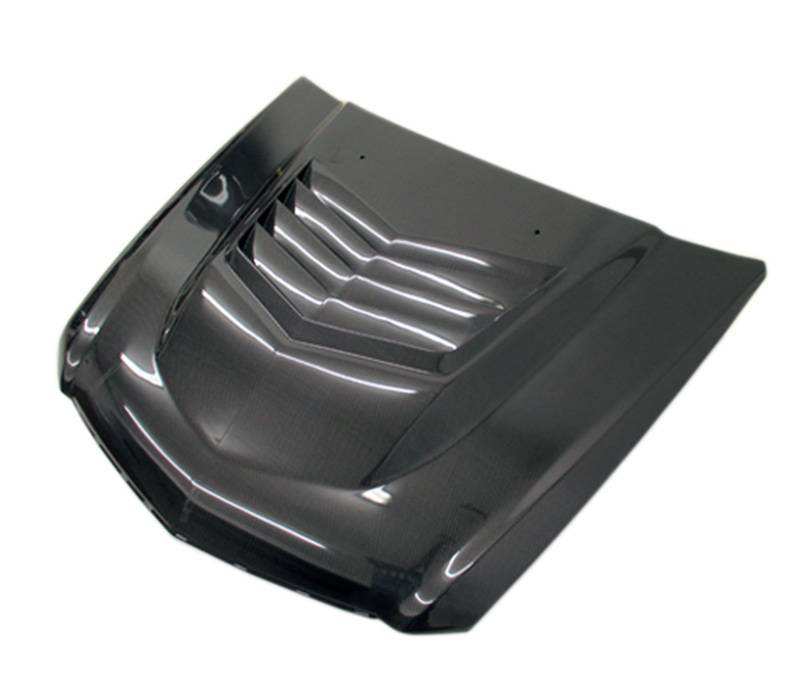 2009-2015 Cadillac CTS-V 2 doors DV Style Carbon Fiber Black Hood-1