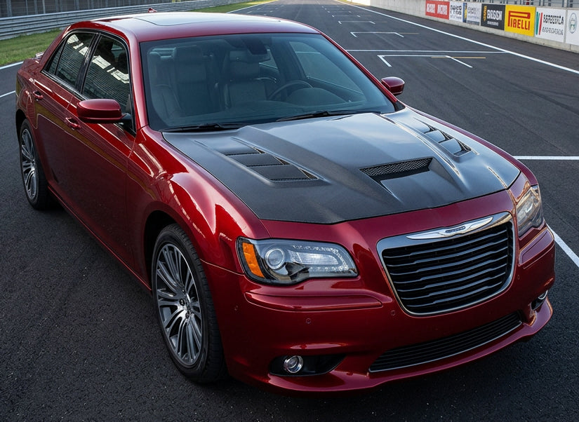 2011-2024 Chrysler 300/300C Terminator Style Carbon Fiber Hood