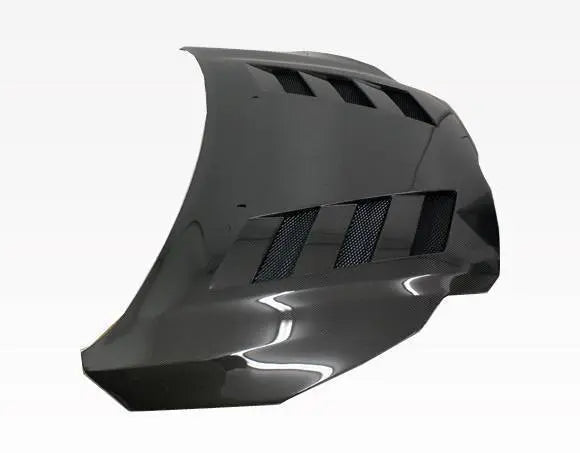 2012-2014 Ford Focus 2 doors 4 doors AMS Style Carbon Fiber Black Hood-4