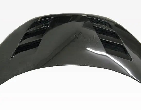 2012-2017 Hyundai Veloster 2 doors AMS Style Carbon Fiber Black Hood-4