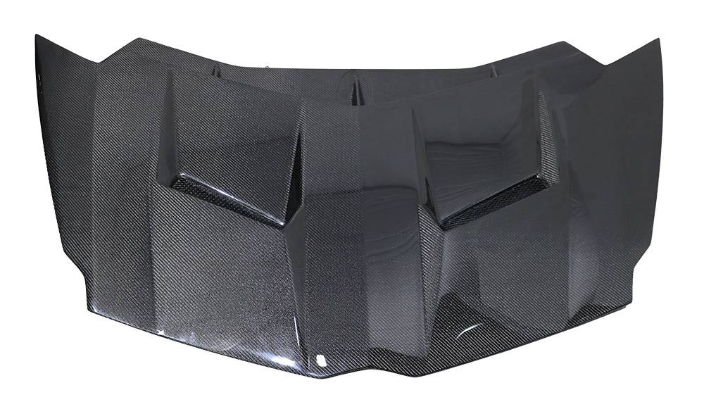 2012-2020 Lamborghini Aventador 2 doors VIPER Style Carbon Fiber Black Hood-2