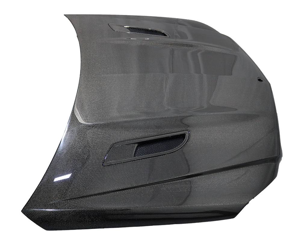 2012-2014 Mercedes C Class 2 doors 4 doors A SPEC Style Carbon Fiber Hood-3