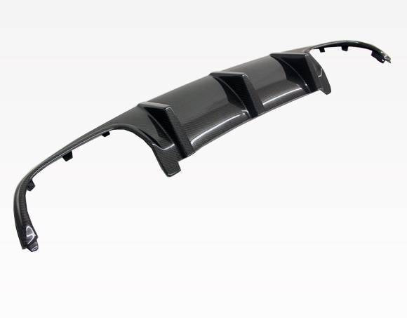 2012-2014 Mercedes C Class W204 4 doors Carbon Fiber Black Diffuser-2