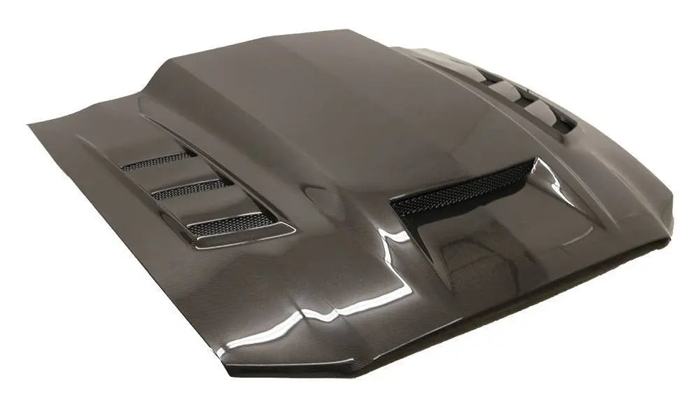 2013-2014 Ford Mustang 2 doors TERMINATOR Style Carbon Fiber Black Hood-2