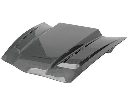 2014-2019 Chevrolet Corvette SCV Style Carbon Fiber Black Hood-1