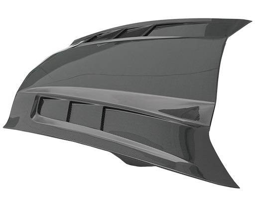 2014-2019 Chevrolet Corvette SCV Style Carbon Fiber Black Hood-2