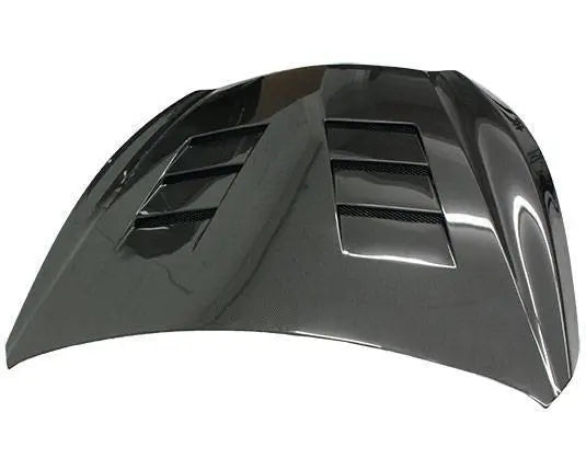 2014-2022 Infiniti Q50 4 doors TERMINATOR Style Carbon Fiber Black Hood-2