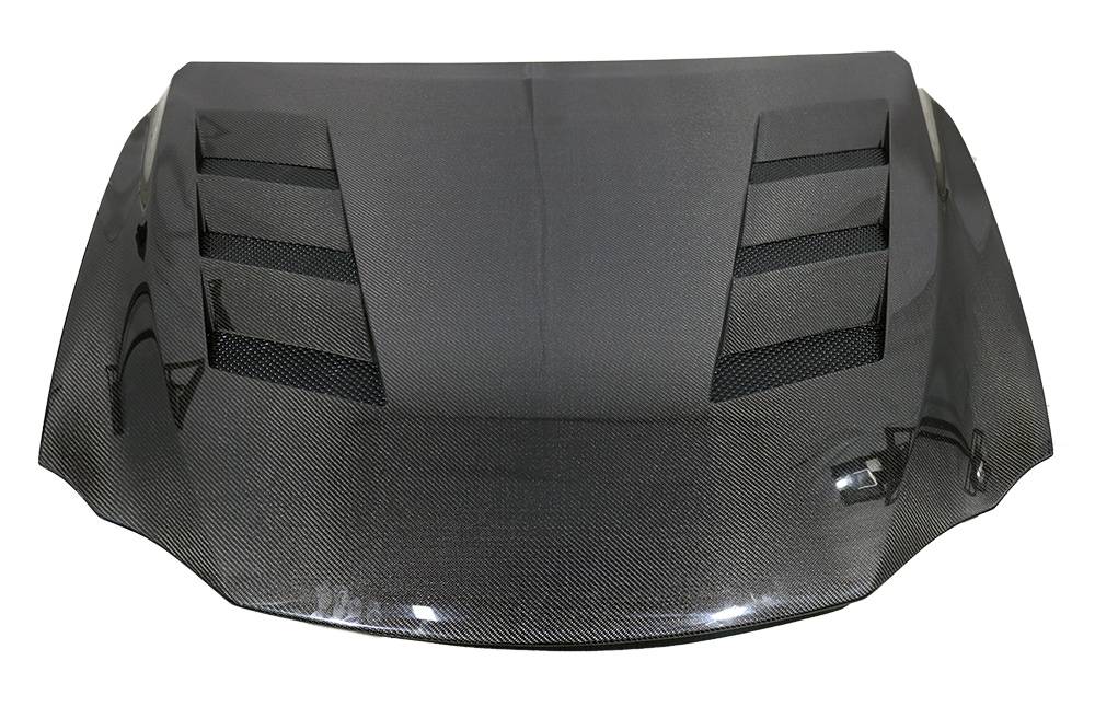 2014-2020 Lexus IS250 IS350 4 doors AMS Style Carbon Fiber Black Hood-2