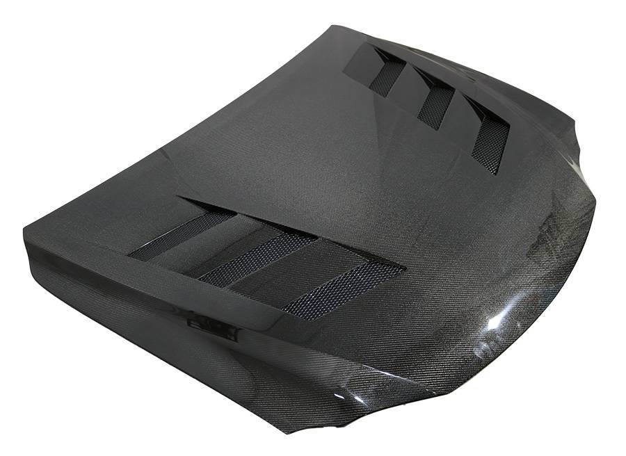 2014-2020 Lexus IS250 IS350 4 doors AMS Style Carbon Fiber Black Hood-3