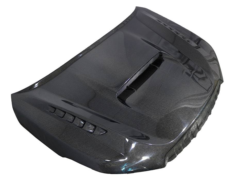 2014-2018 Subaru Forester 4 doors V Line Style Carbon Fiber Black Hood-1