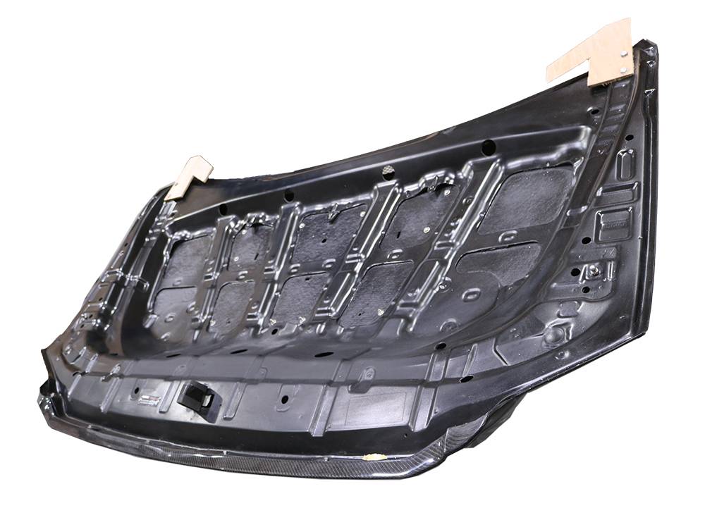 2014-2021 Toyota Tundra 2 doors 4 doors TECHNO R Style Carbon Fiber Black Hood-5