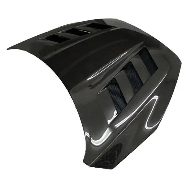2015-2018 Ford Focus 2 doors 4 doors AMS Style Carbon Fiber Black Hood-1