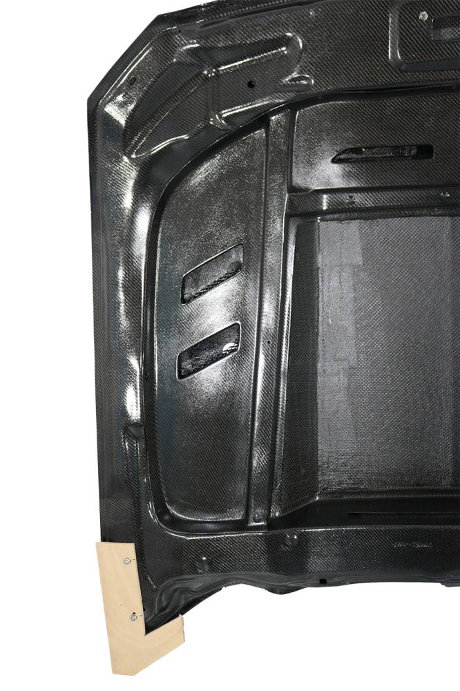 2015-2017 Ford Mustang 2 doors TERMINATOR Style Double Sided Carbon Fiber Carbon Fiber Black Hood-5