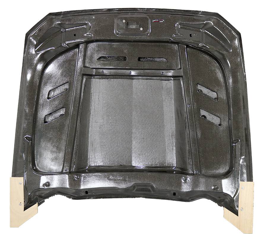 2015-2017 Ford Mustang 2 doors TERMINATOR Style Double Sided Carbon Fiber Carbon Fiber Black Hood-6