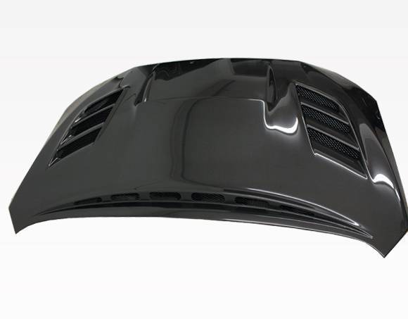 2015-2021 Subaru WRX 4 doors VS 2 Style Double Sided Carbon Fiber Carbon Fiber Black Hood-4