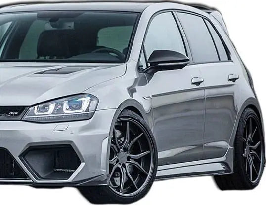 2015-2019 Volkswagen Golf APEX Style FRP Primer Side Skirts-1