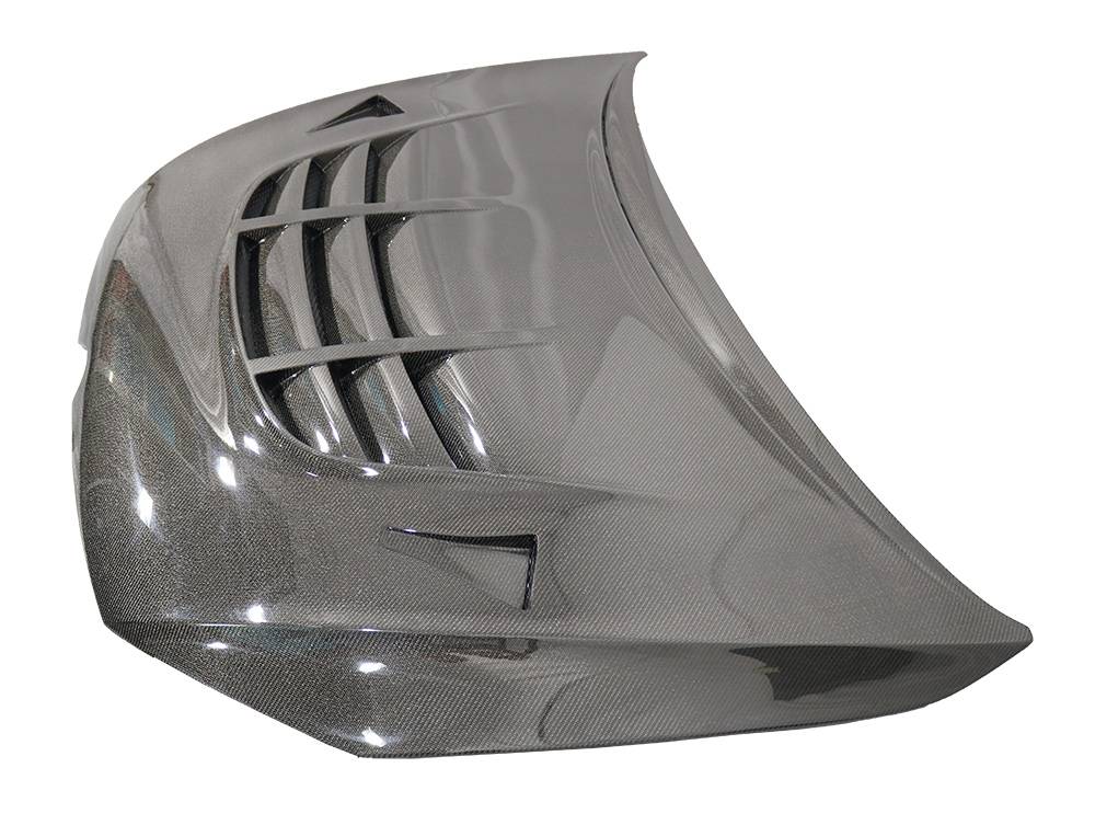 2015-2021 Volkswagen Golf 7 GTR Style Double Sided Carbon Fiber Carbon Fiber Black Hood-3