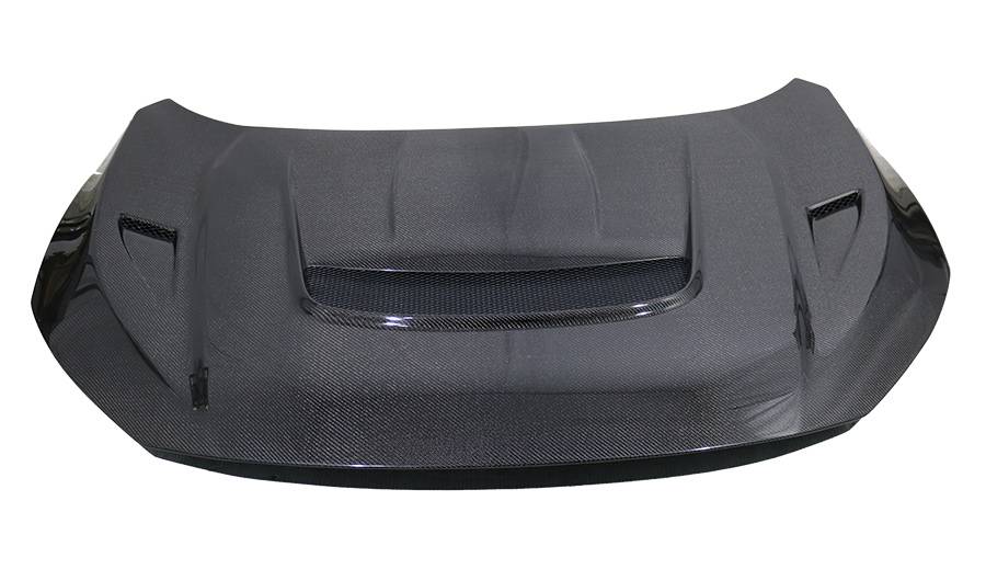 2016-2021 Honda Civic 4 doors VRS Style Carbon Fiber Black Hood-1