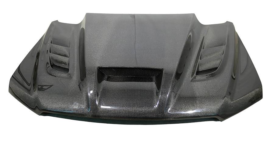 2017-2020 Ford F150 TERMINATOR Style Carbon Fiber Black Hood-2