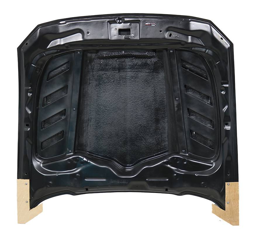 2018-2023 Ford Mustang 2 doors TERMINATOR Style Carbon Fiber Black Hood-4