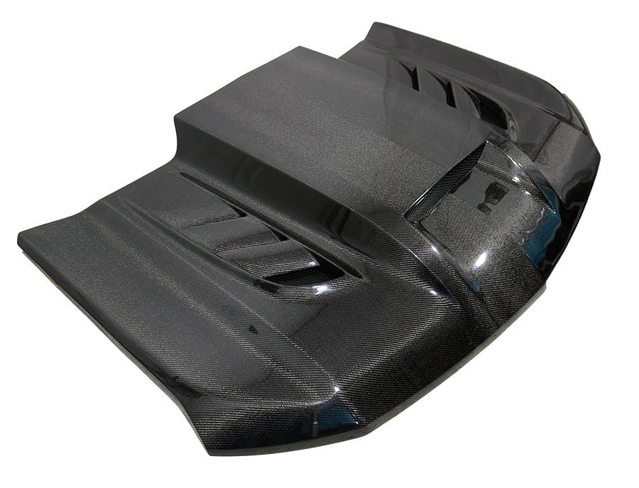 2019-2023 Chevrolet Silverado 2 doors 4 doors VTM Style Carbon Fiber Black Hood-1
