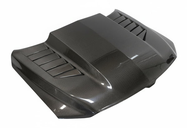 2019-2025 Dodge Ram 1500 2 doors 4 doors TMS Style Carbon Fiber Black Hood