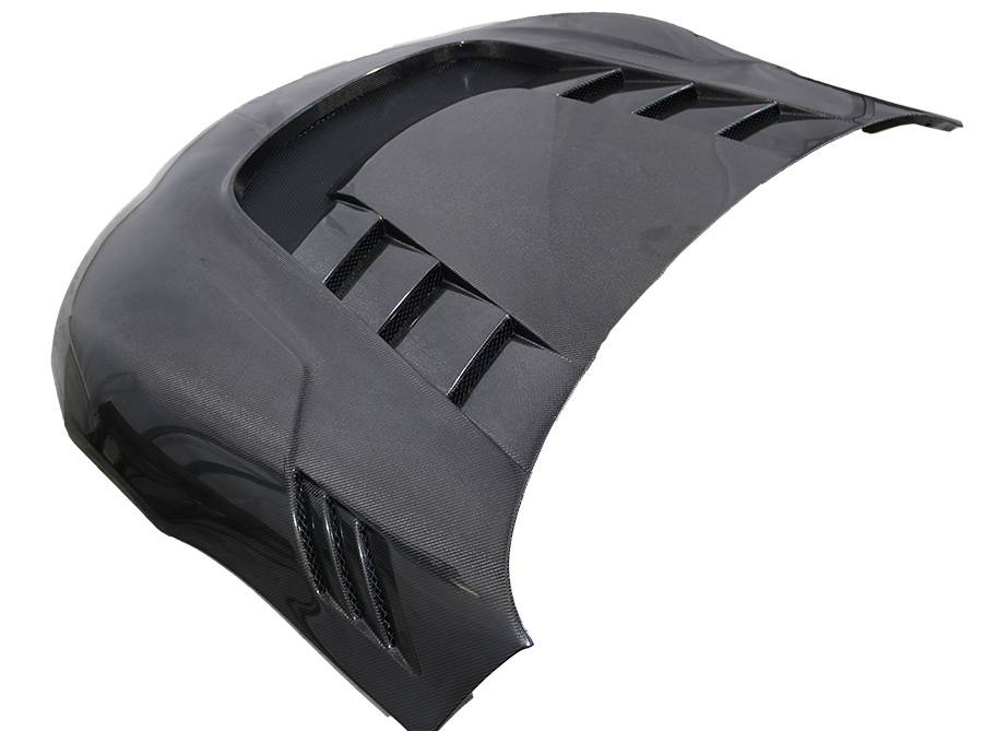 2020-2023 Toyota Supra 2 doors VRS Style Carbon Fiber Black Hood-1