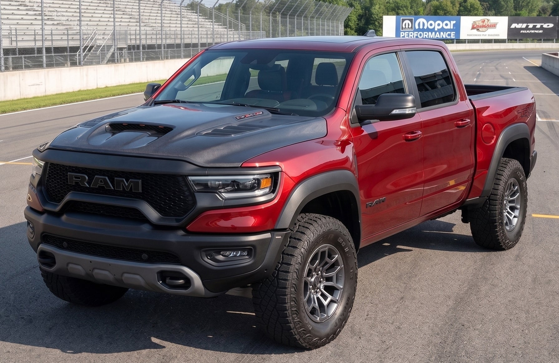 2021-2024 Dodge Ram 1500 TRX VTM Style Carbon Fiber Hood