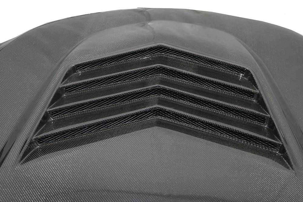 2022-2025 Cadillac CT5-V OEM Style Carbon Fiber Black Hood-4