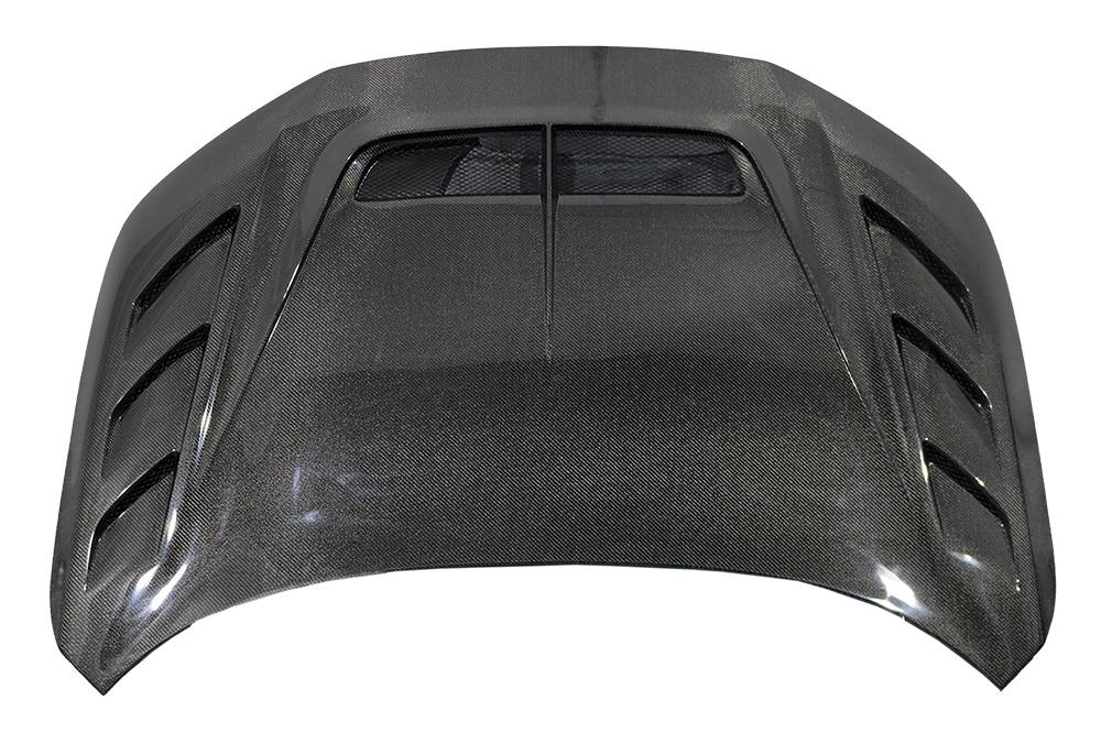 2023-2025 Honda Civic FL5 Type R 4 doors AS Style Carbon Fiber Black Double Sided Dry Hood-4