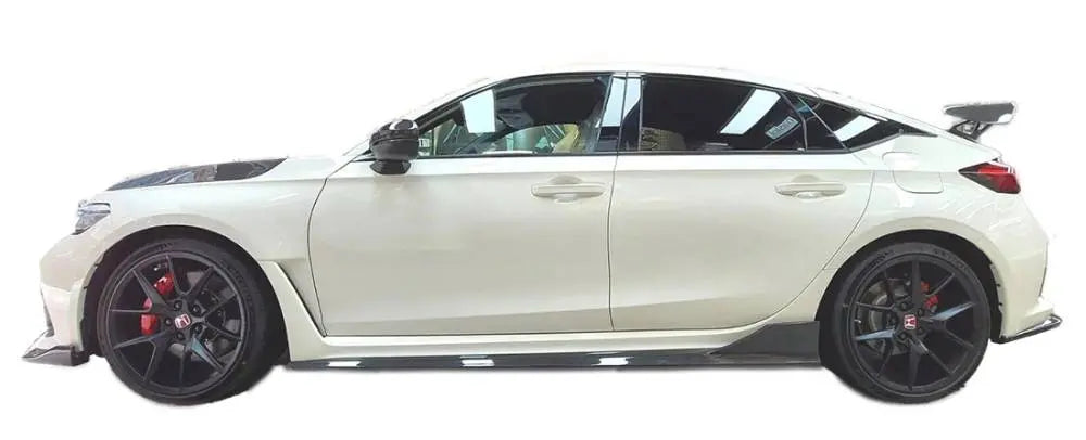 2023-2024 Honda Civic Carbon Fiber Black Side Skirts-1